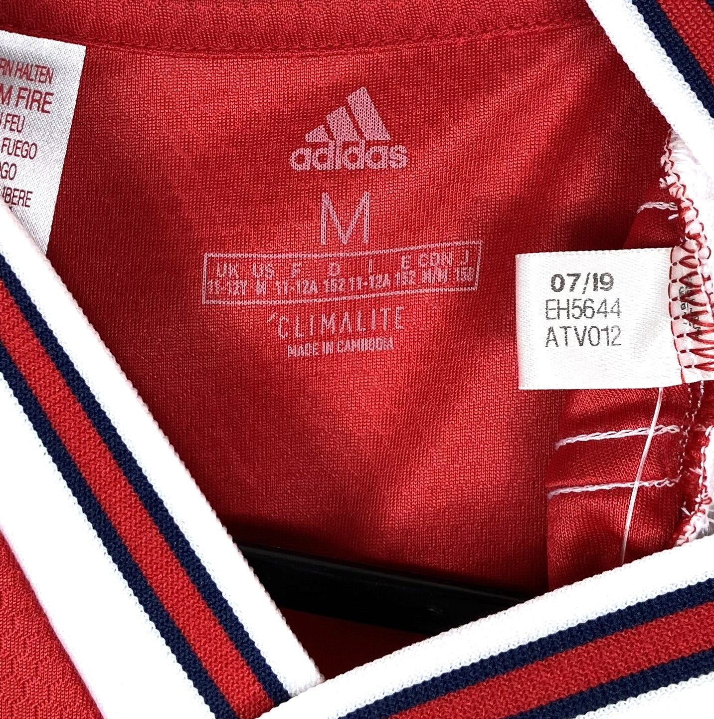 BNWT 2019 2020 Arsenal Adidas Home Football Shirt Kids 11-12 Years