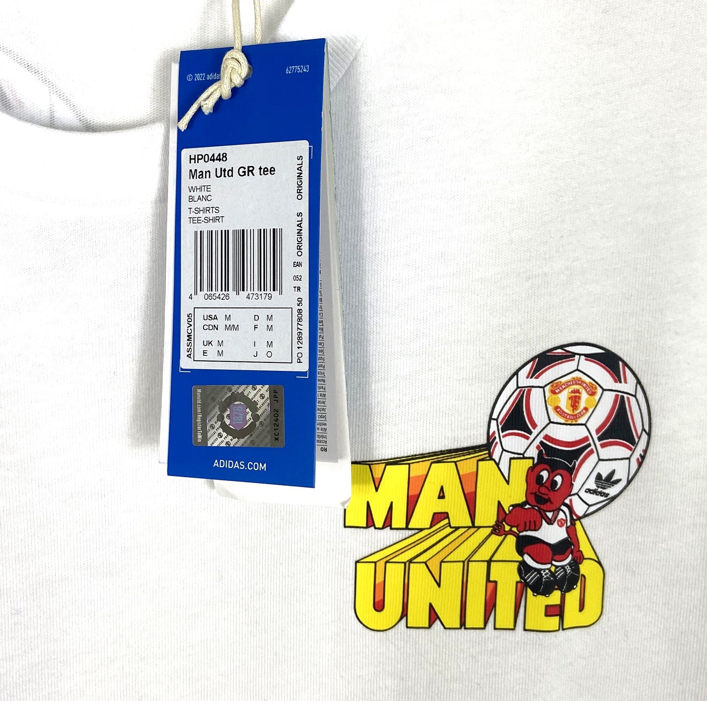 BNWT 2022 Manchester United Adidas Football T-Shirt Men's Sizes