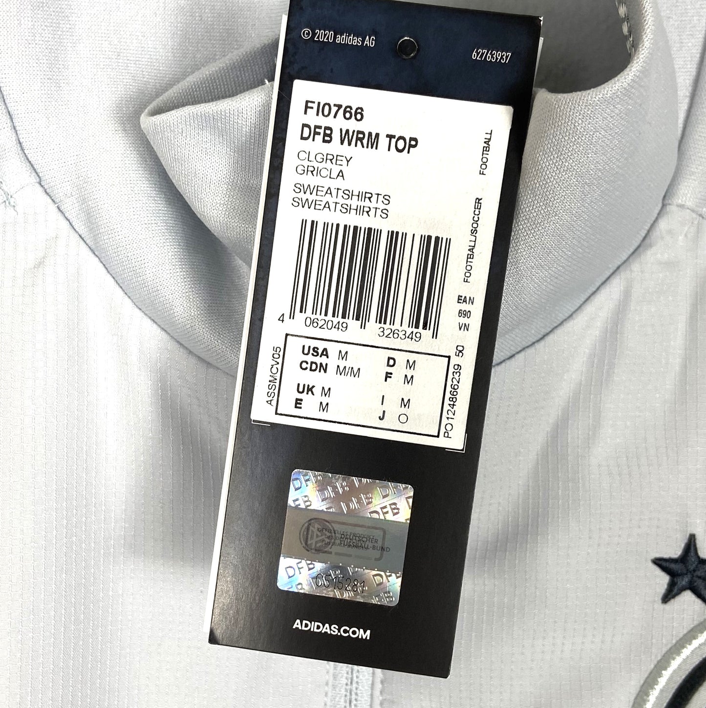 BNWT 2020 2021 Germany Adidas Warm-up Football Top Men's Medium