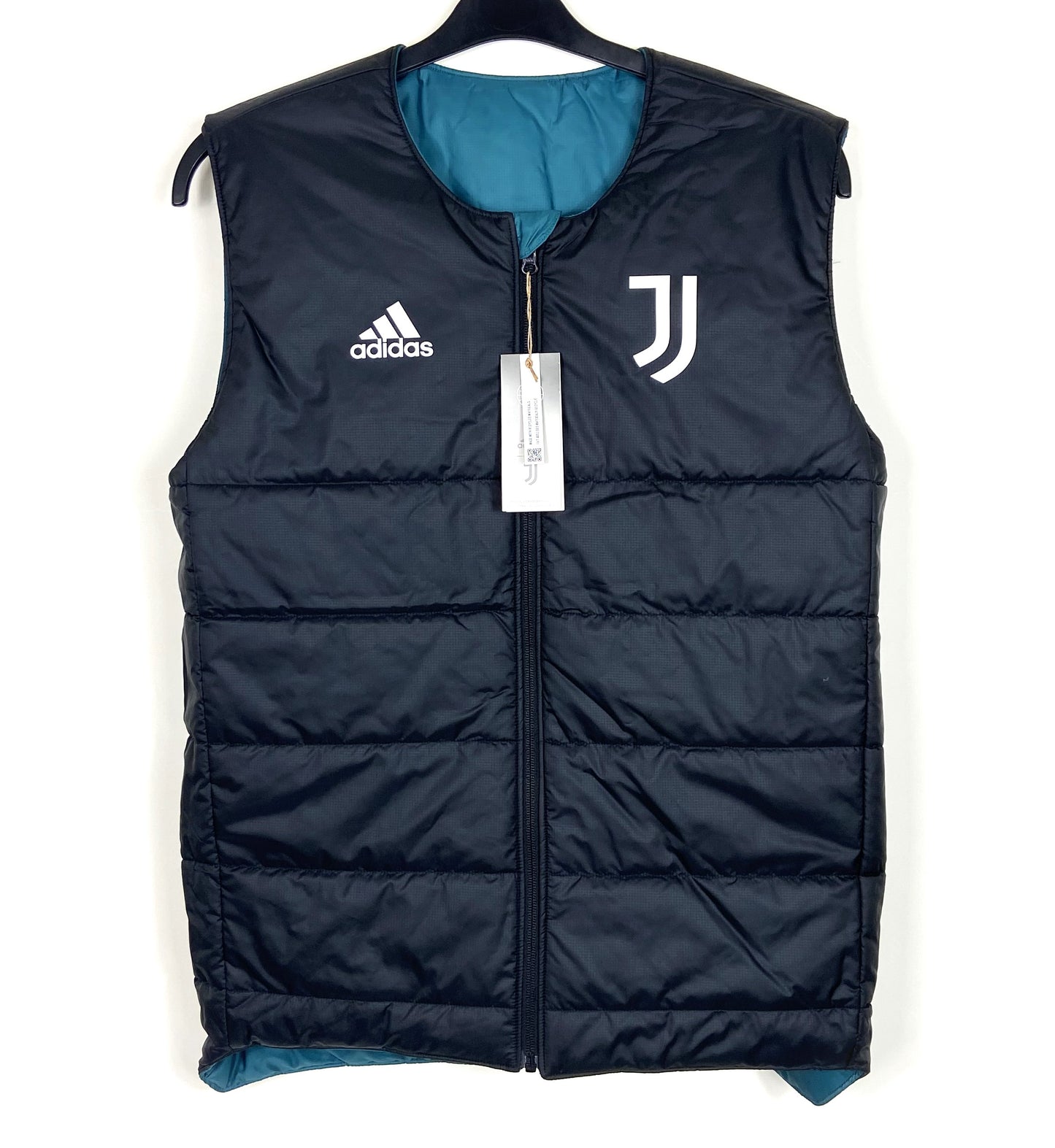 BNWT 2021 2022 Juventus Adidas Reversible Football Gilet Men's Small