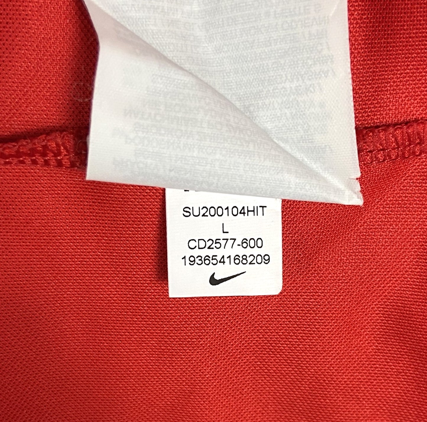 2020 2021 England Nike Pre-Match Training Football Shirt Men's Large