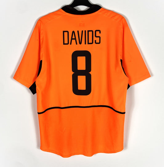 2002 2004 Holland Nike Home Football Shirt DAVIDS 8 Men's Large