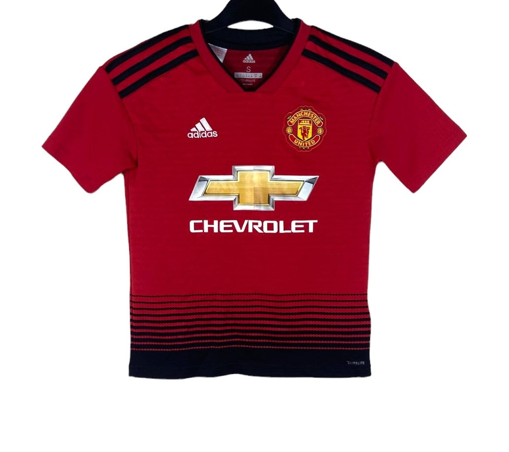 2018 2019 Manchester United Adidas Home Football Shirt LUKAKU 9 Kids 9-10 years