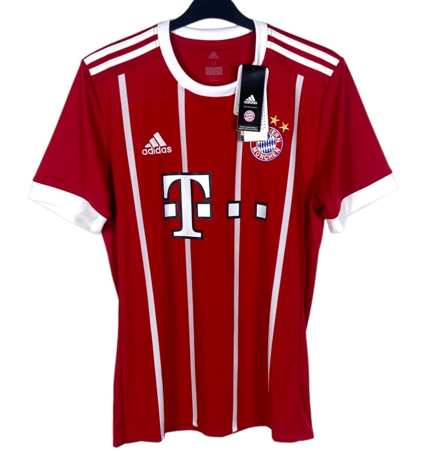 BNWT 2017 2018 Bayern Munich Adidas Home Football Shirt THIAGO 6 Men's Medium