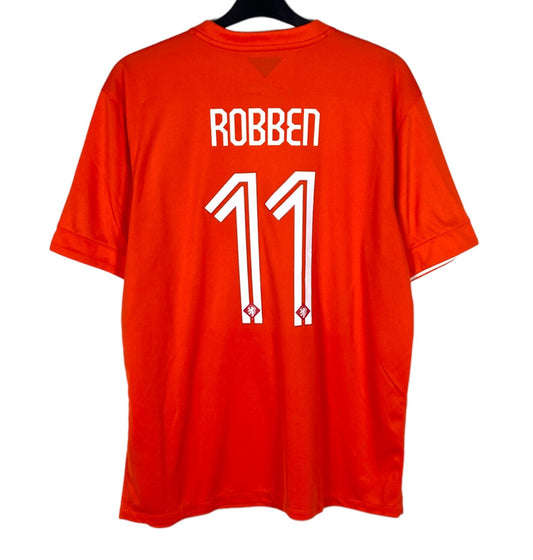 2014 2015 Holland Nike Home Football Shirt ROBBEN 11 Men's XL