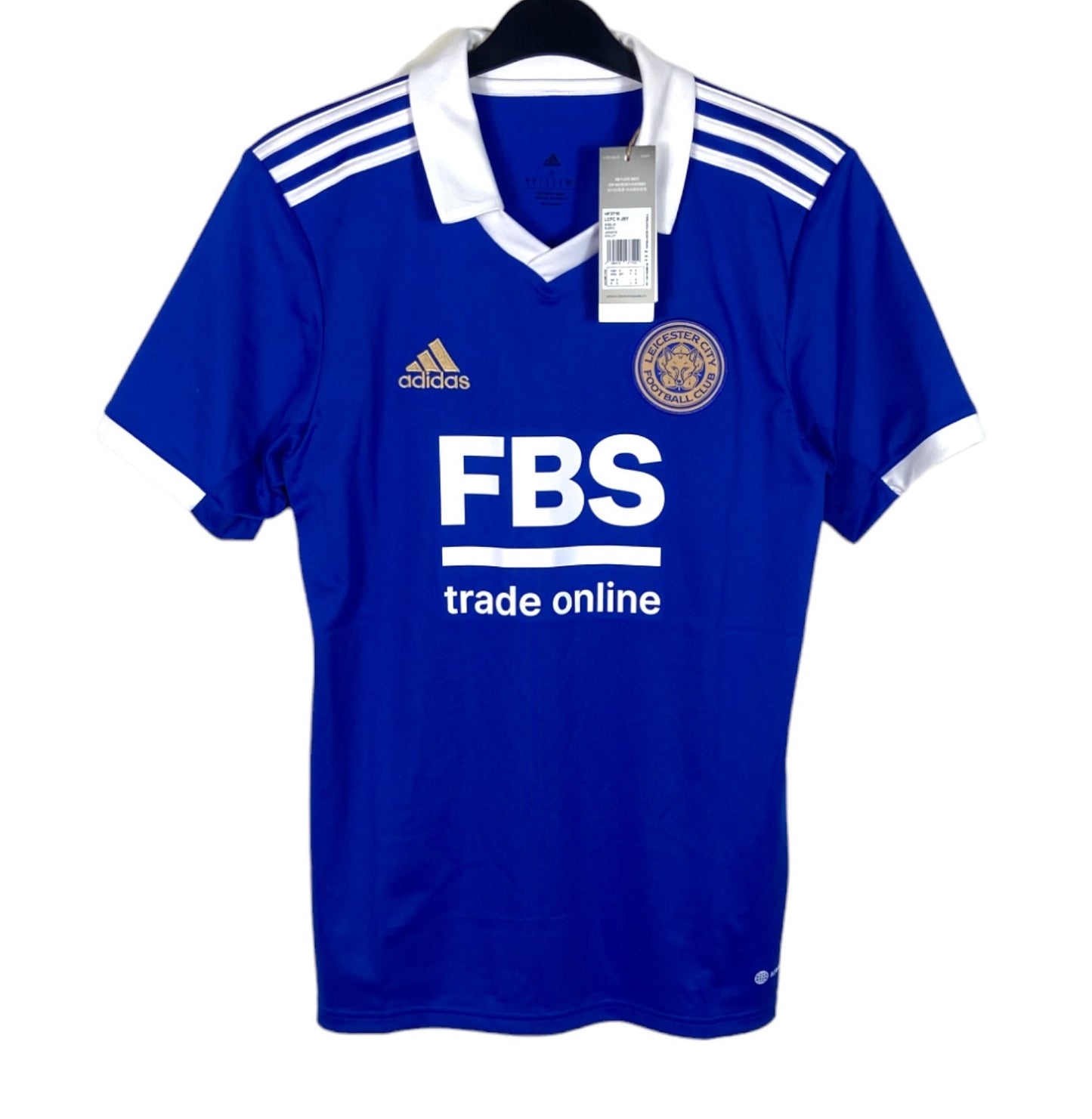 BNWT 2022 2023 Leicester City Adidas Home Football Shirt VARDY 9 Men's Small