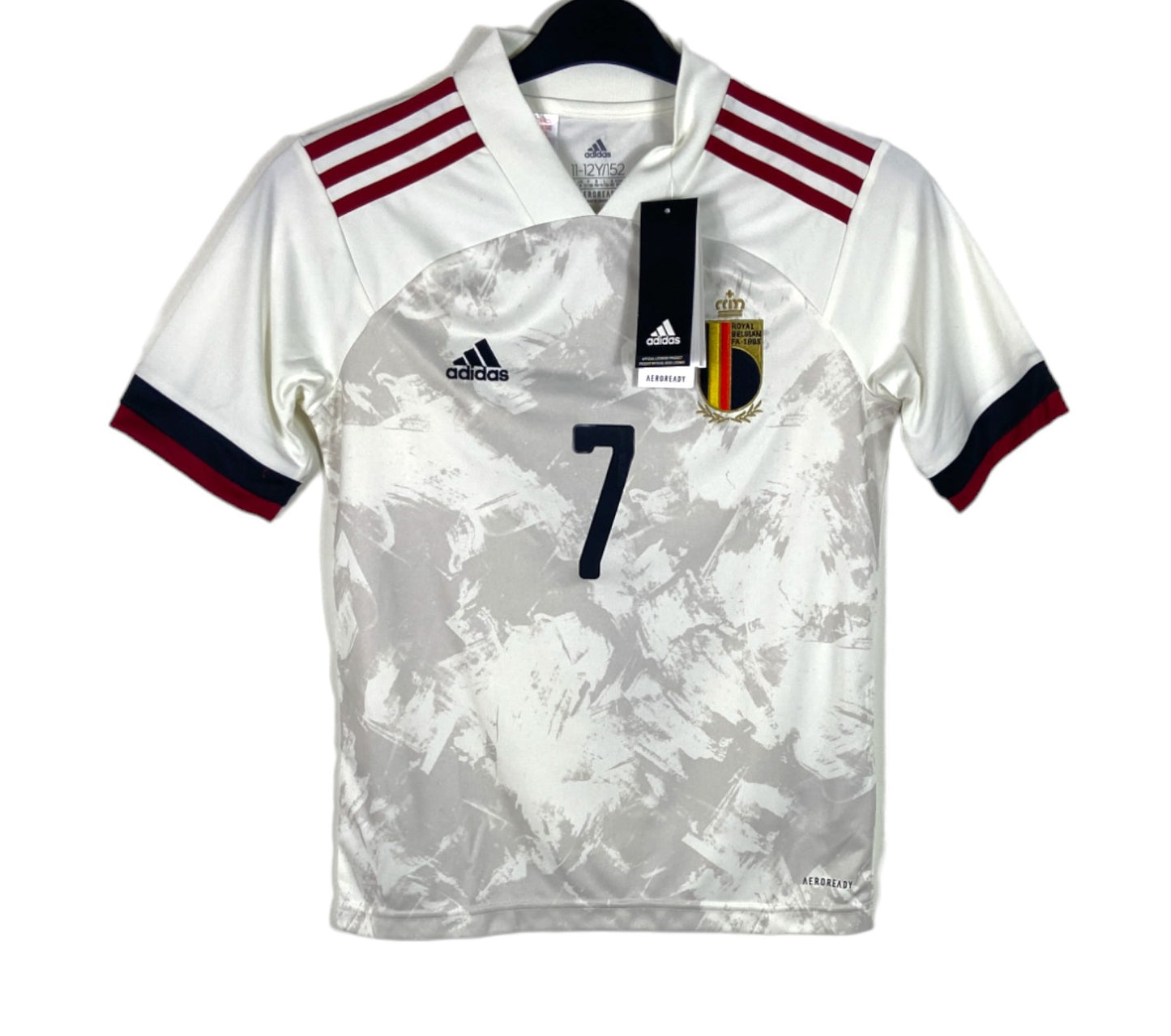 BNWT 2020 2021 Belgium Adidas Away Football Shirt DE BRUYNE 7 Kids 11-12 Years