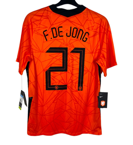 BNWT 2020 2021 Holland Nike Home Football Shirt F. DE JONG 21 Men's Medium