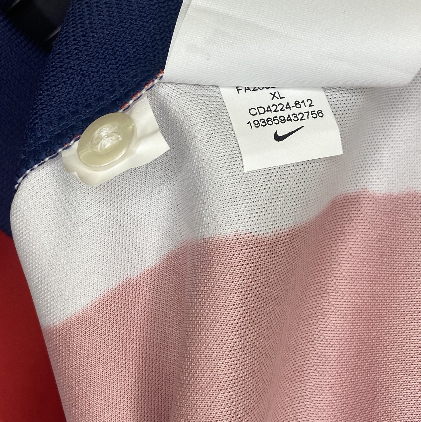 2020 2021 Atletico Madrid Nike Home Football Shirt SUAREZ 9 Men's XL