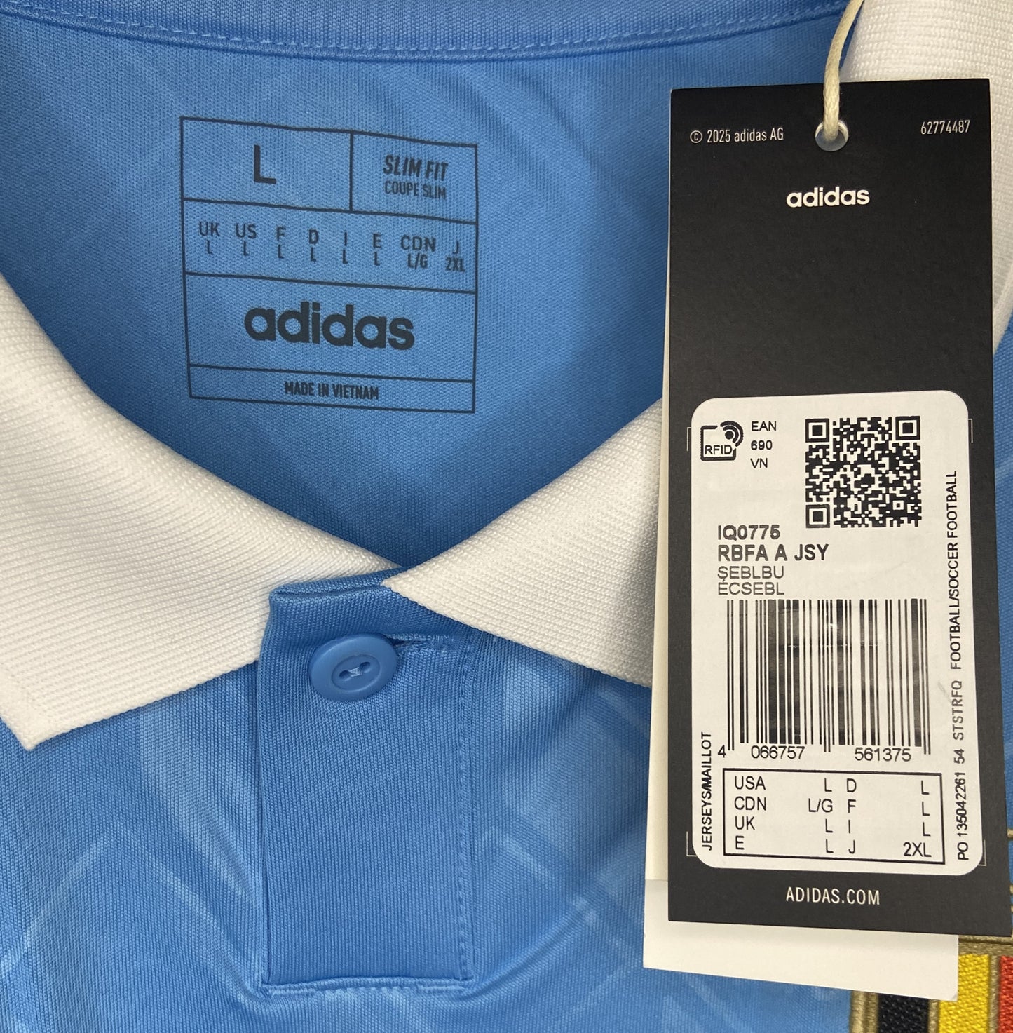 BNWT 2024 2025 Belgium Adidas Away Football Shirt Men's Small