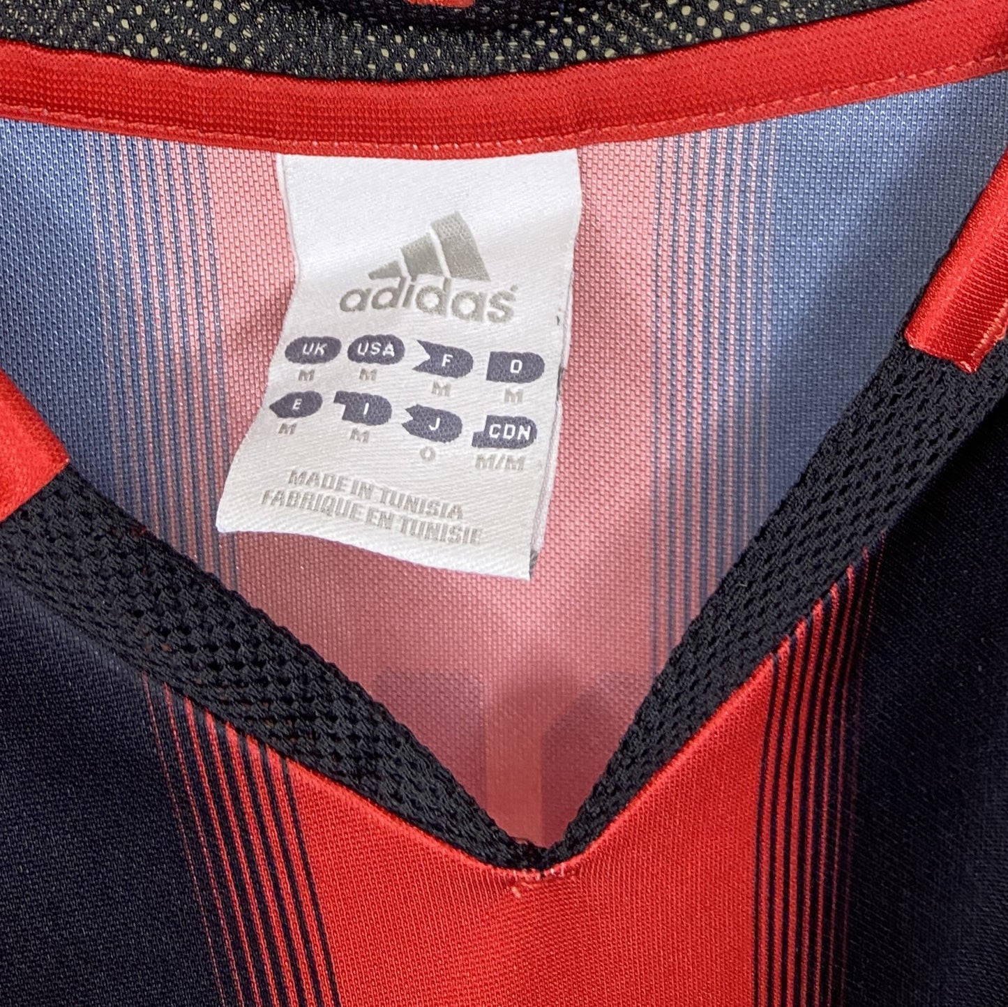 2004 2005 AC Milan Adidas Home Football Shirt KAKA 22 Men's Medium