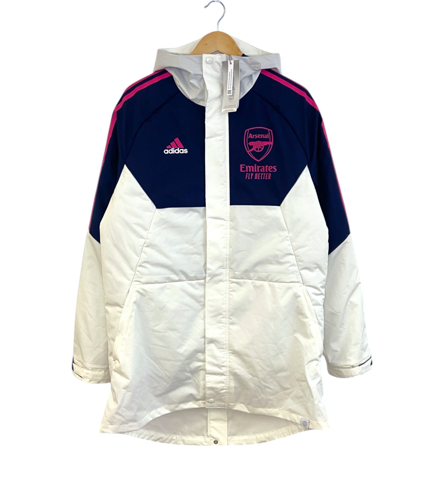 BNWT 2022 2023 Arsenal Adidas Stadium Football Parka Coat Men's Sizes