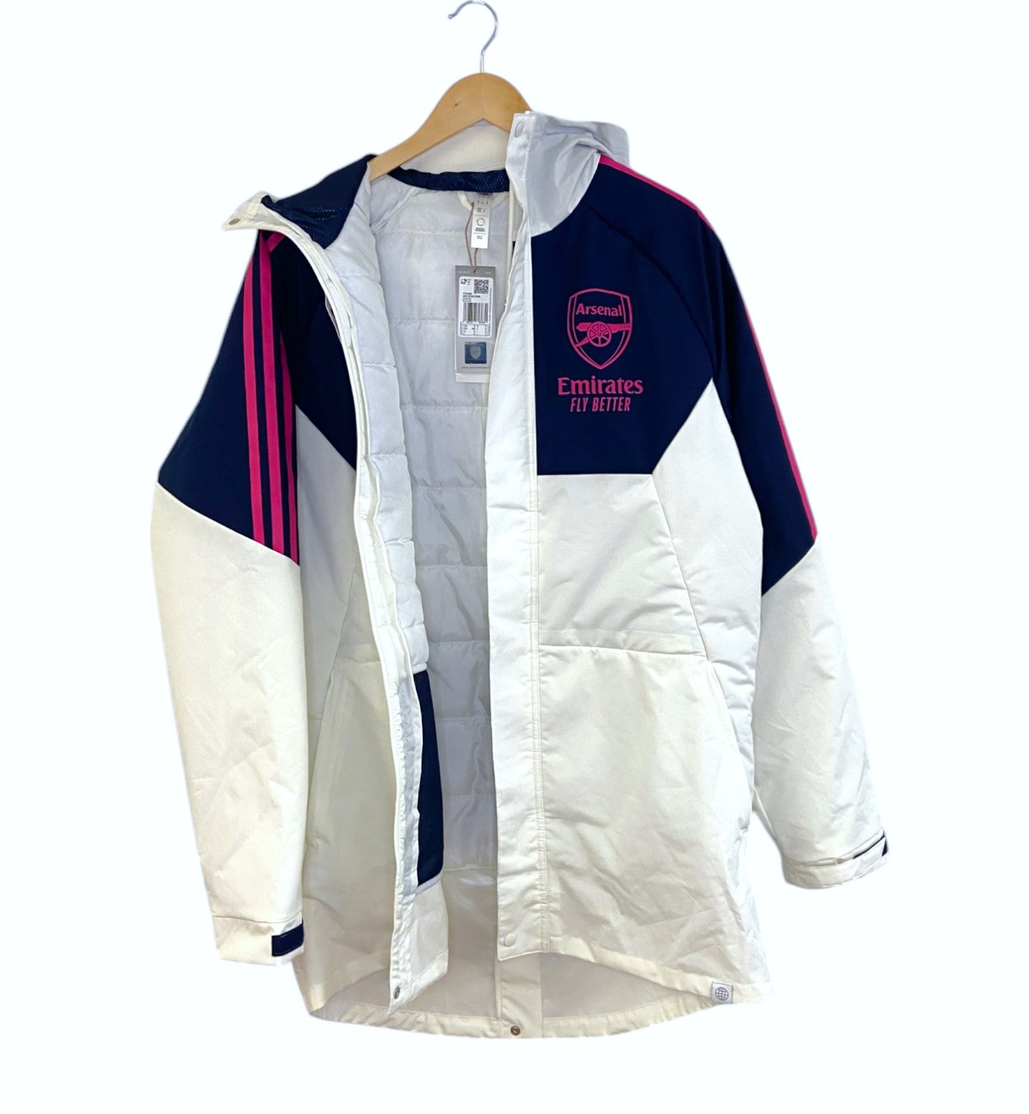 BNWT 2022 2023 Arsenal Adidas Stadium Football Parka Coat Men's Sizes