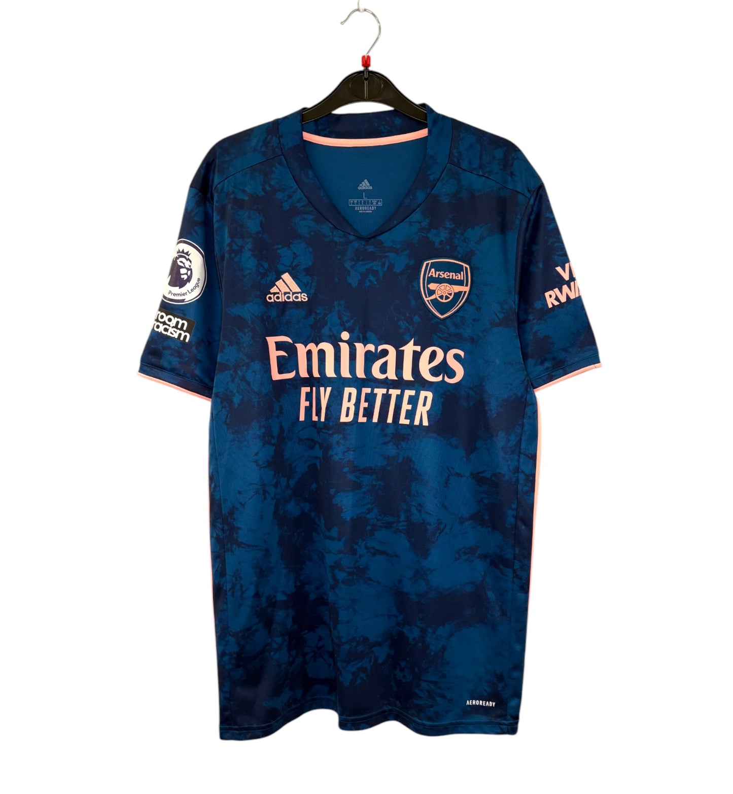 2020 2021 Arsenal Adidas Third Football Shirt SAKA 7 Men's Large