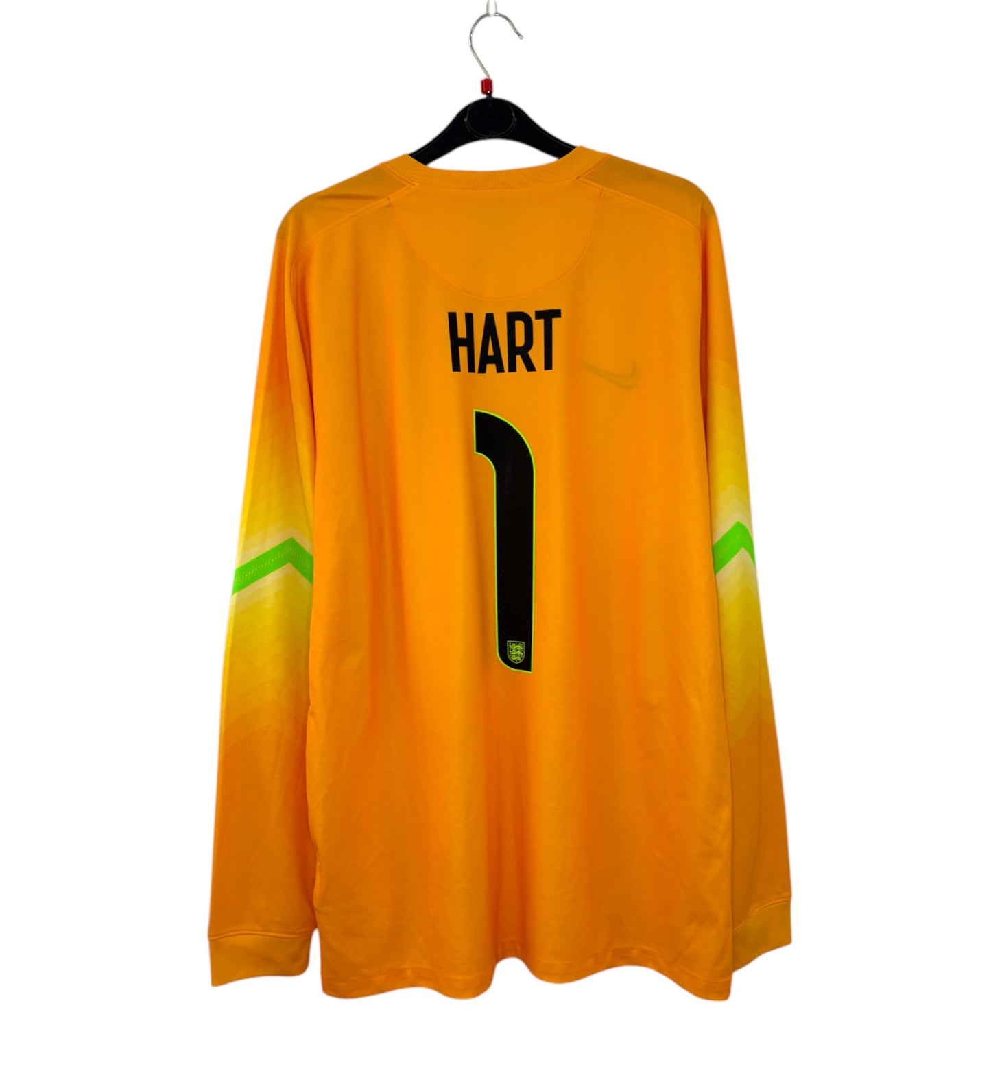 2014 2015 England Nike Home Goalkeeper Football Shirt HART 1 Men's Large