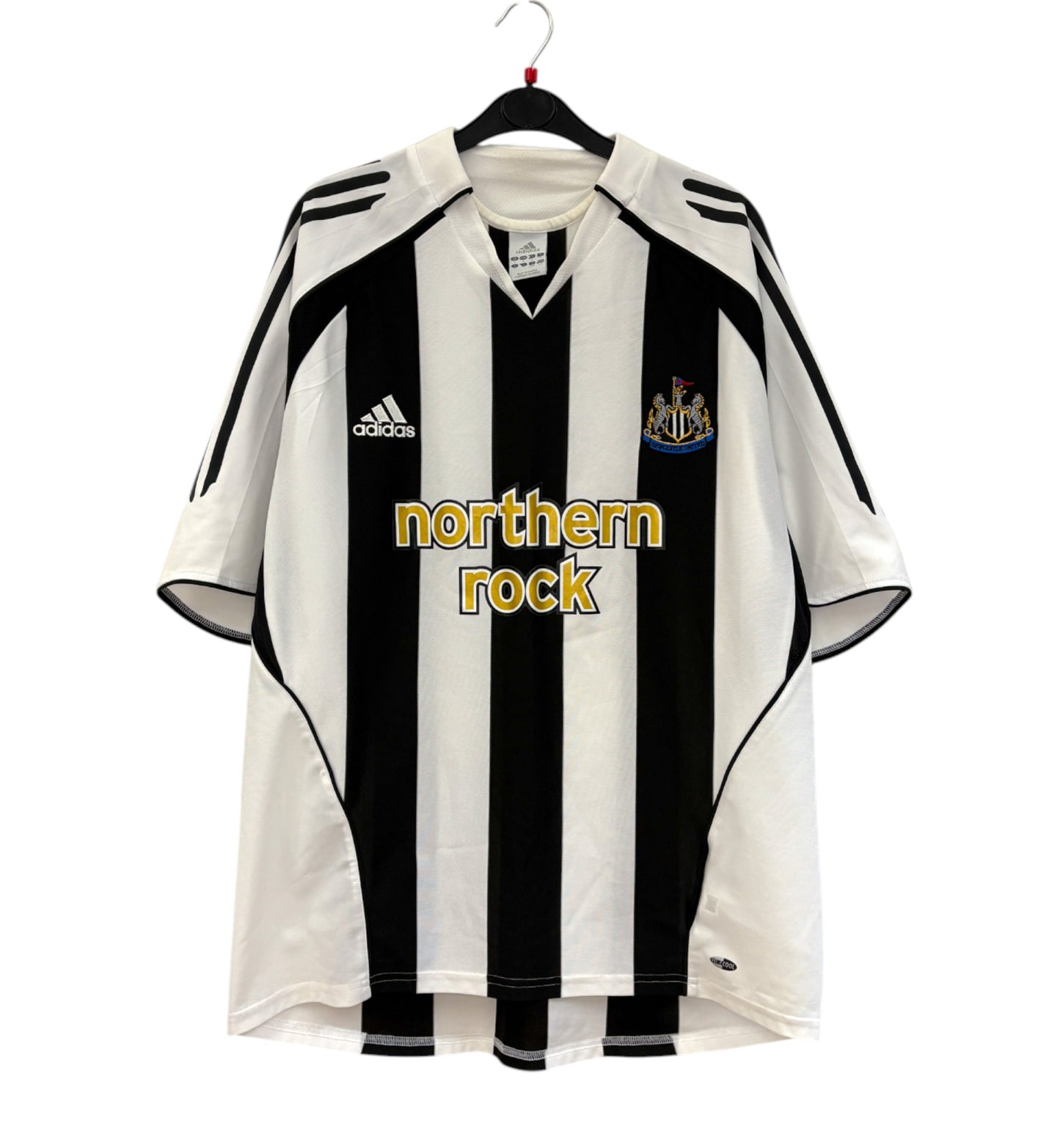 2005 2006 Newcastle Adidas Home Football Shirt AMEOBI 23 Men's Large
