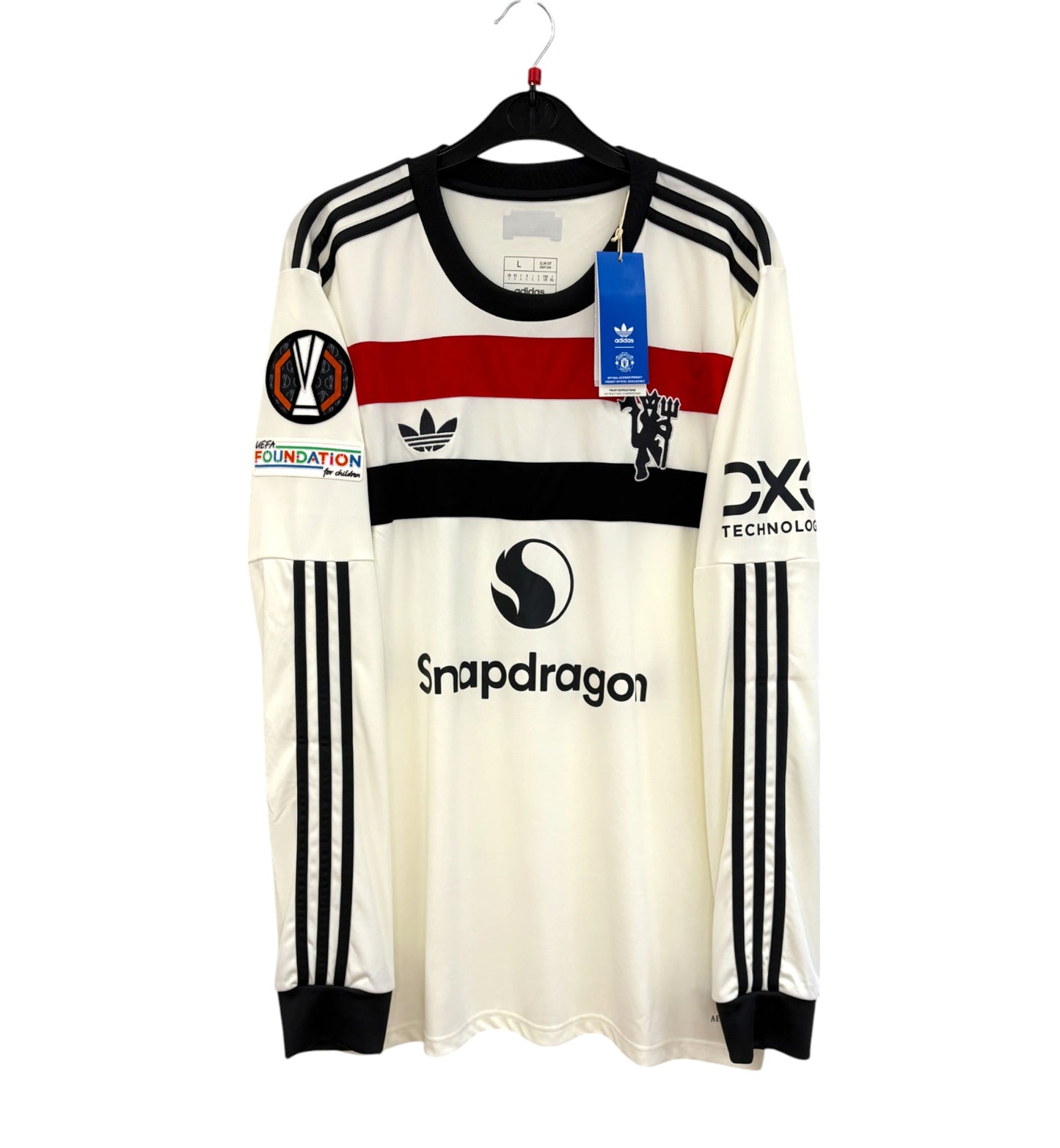 BNWT 2024 2025 Manchester United Adidas Home Europa Shirt MANIOO 37 Men's Large