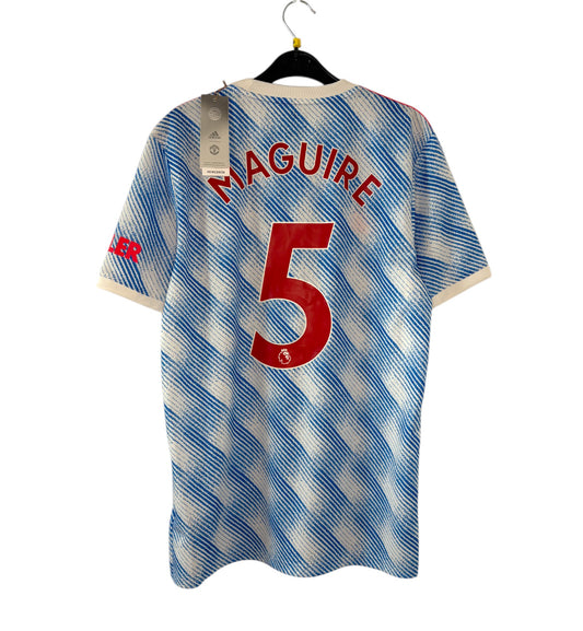 BNWT 2021 2022 Manchester United Adidas Away Football Shirt MAGUIRE 5 Men's Medium