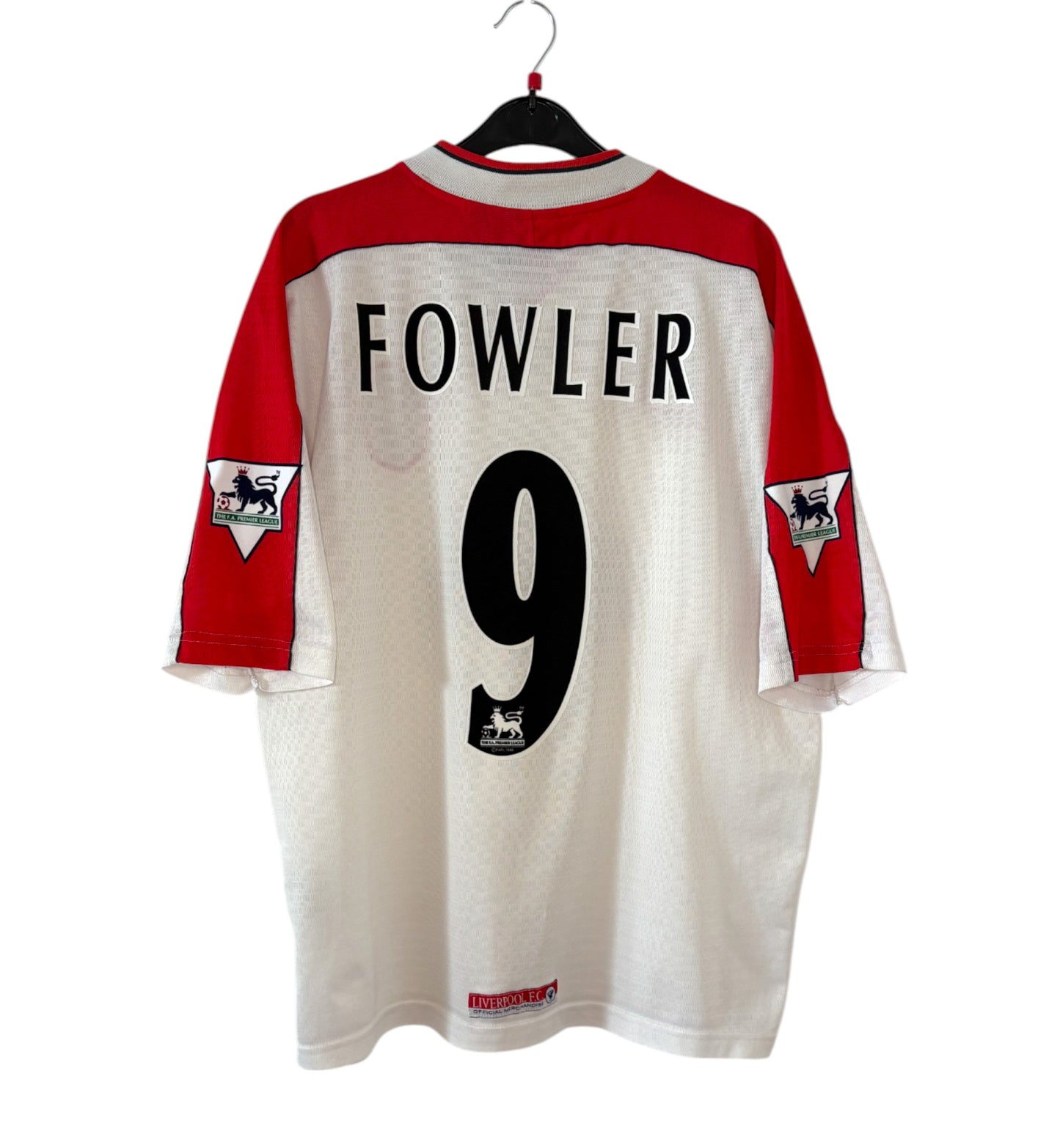 1998 1999 Liverpool Reebok Away Football Shirt FOWLER 9 Men's Large
