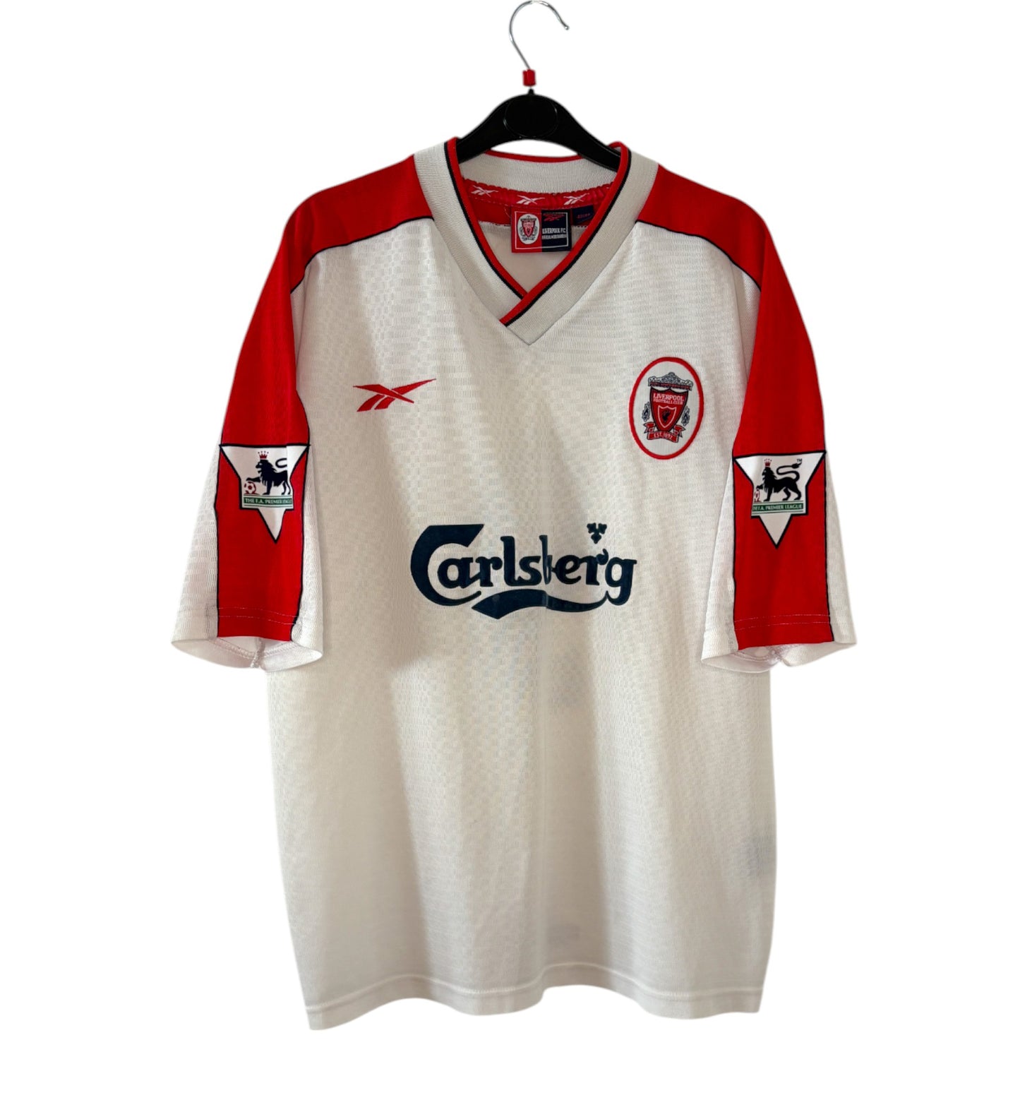 1998 1999 Liverpool Reebok Away Football Shirt FOWLER 9 Men's Large