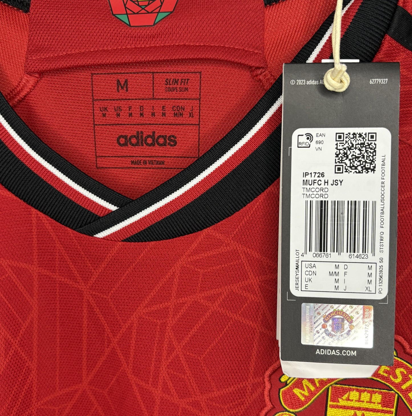 BNWT 2023 2024 Manchester United Adidas Home FA CUP Shirt B. FERNANDEZ 8 Men's Medium
