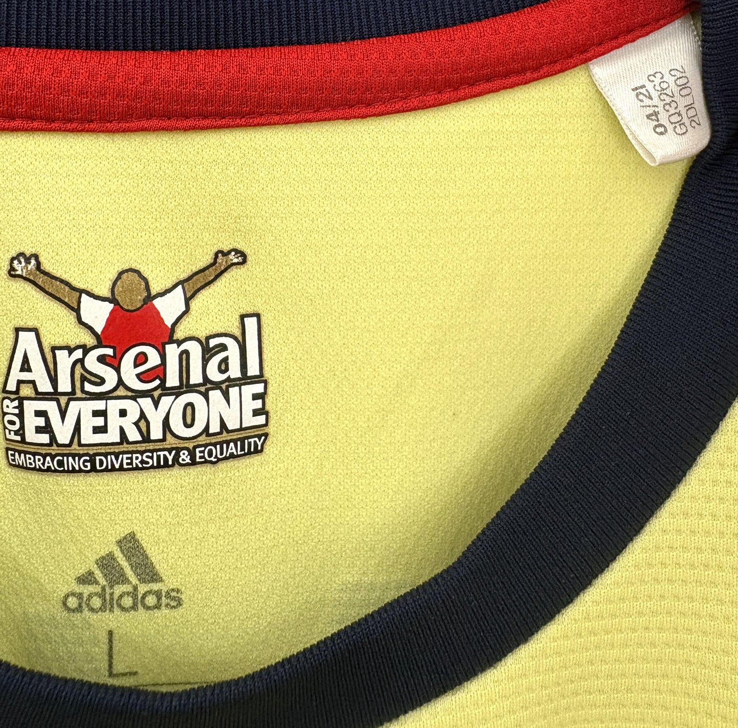 2021 2022 Arsenal Adidas Away Football Shirt SAKA 7 Men's Large