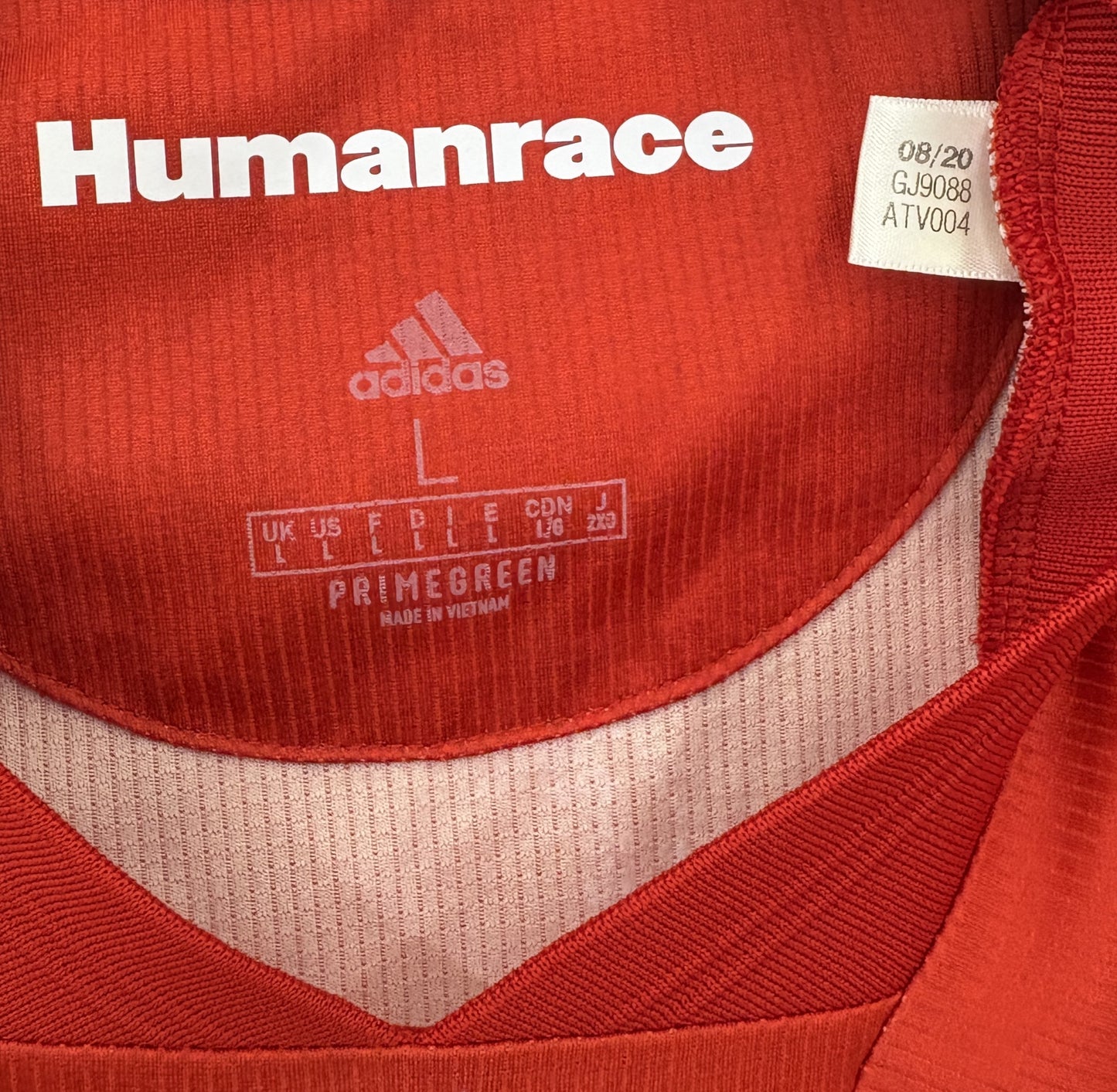 2020 2021 Bayern Munich Adidas x Humanrace Football Shirt Men's Large