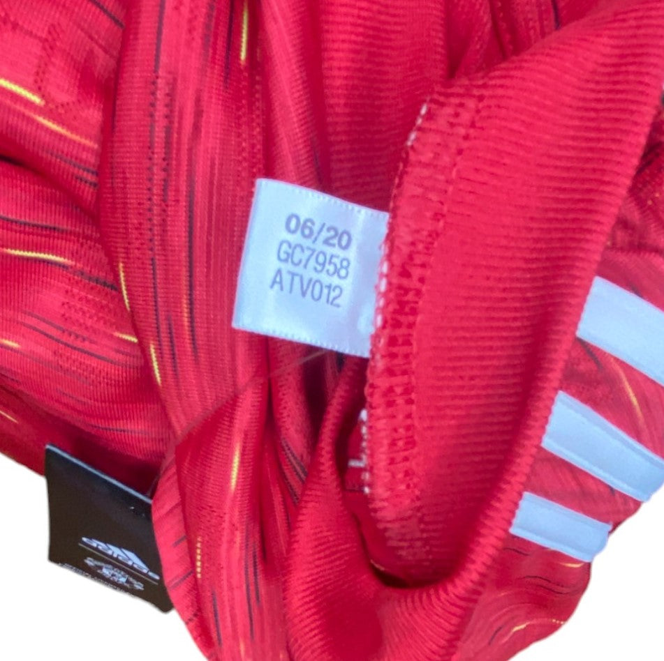 BNWT 2020 2021 Manchester United Adidas Home Football Shirt B. FERNANDES 18 Men's Large