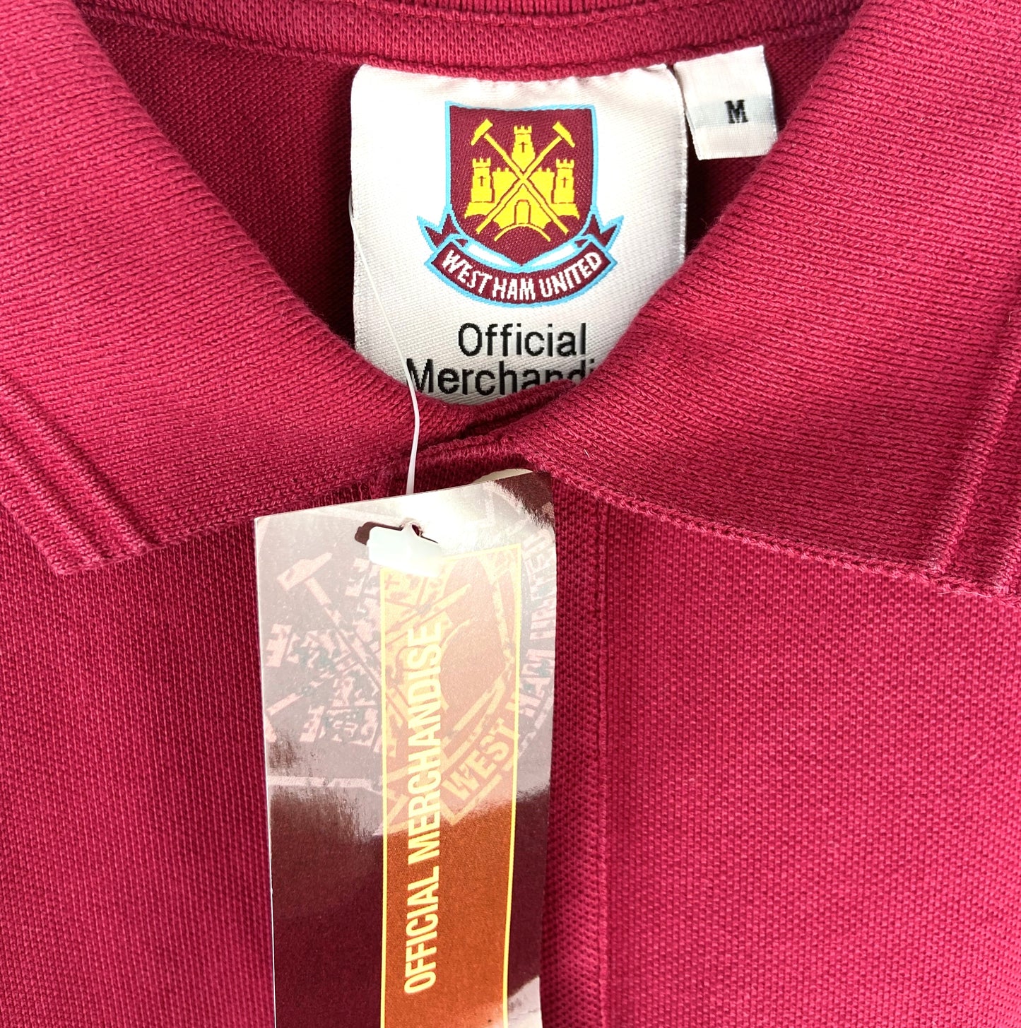 BNWT West Ham Claret Football Polo Shirt Men's Medium