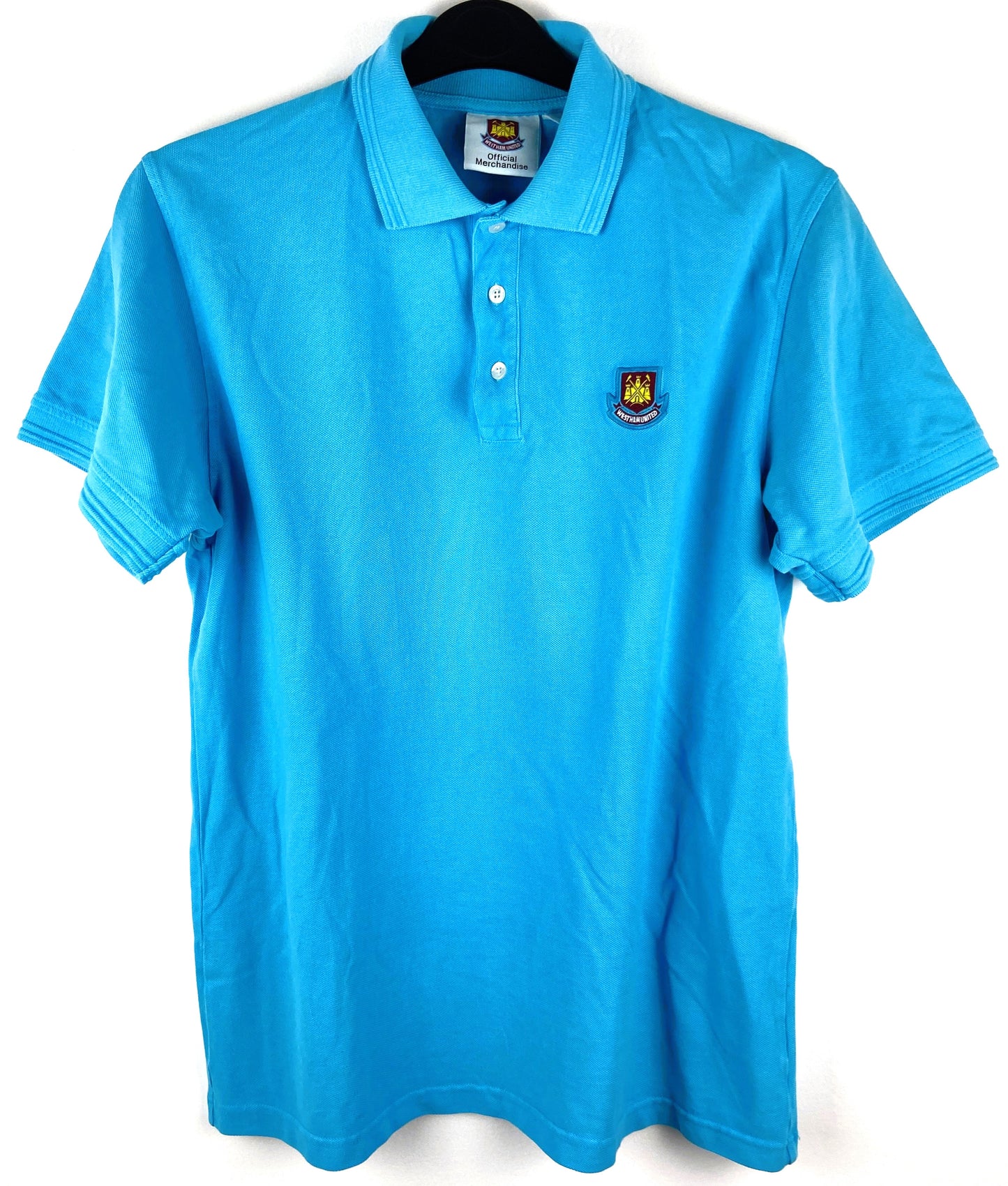 West Ham Blue Football Polo Shirt Men's Medium