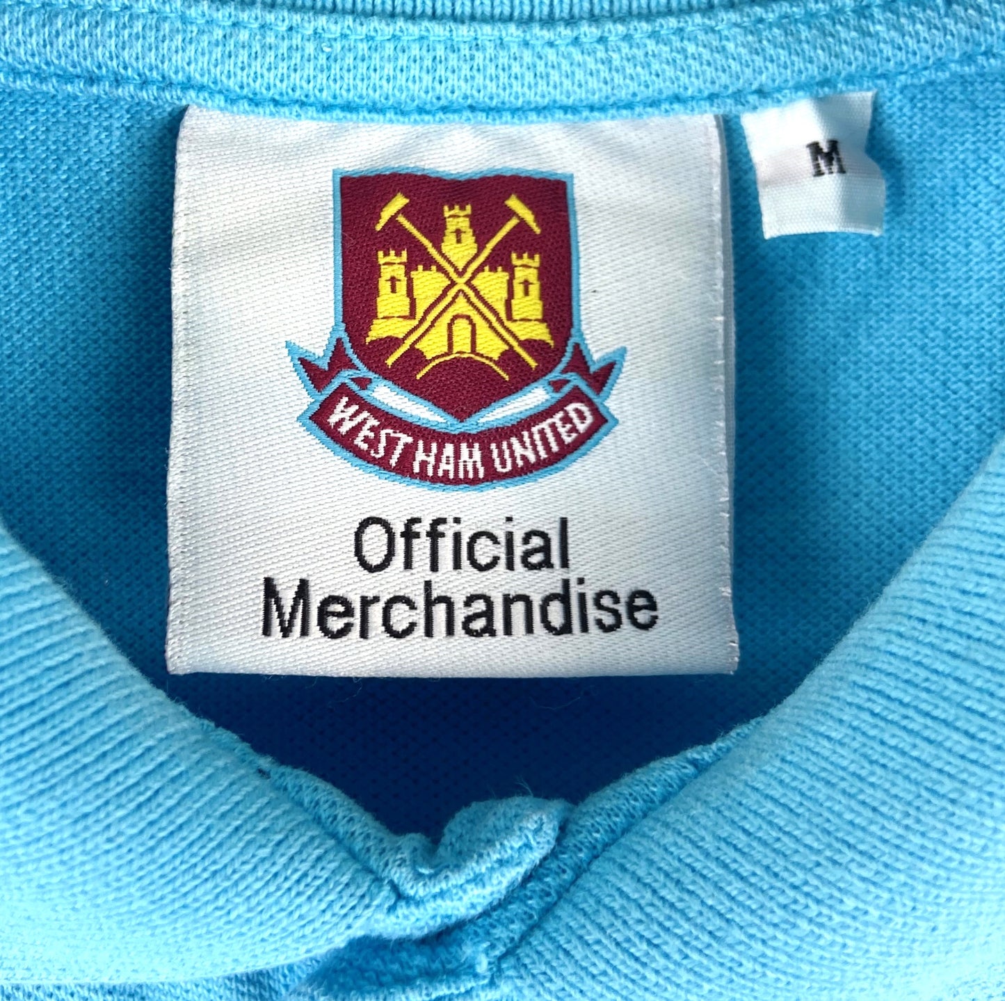 West Ham Blue Football Polo Shirt Men's Medium