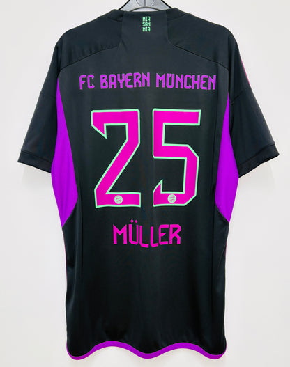 2023 2024 Bayern Munich Adidas Away Football Shirt MULLER 25 Men's Large