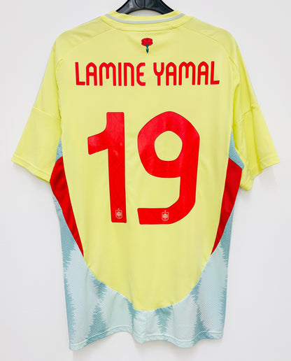 2024 2025 Spain Adidas Away Football Shirt LAMINE YAMAL 19 Mens Medium