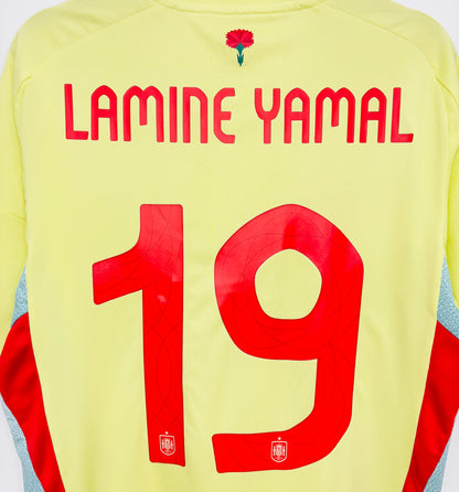 2024 2025 Spain Adidas Away Football Shirt LAMINE YAMAL 19 Mens Medium