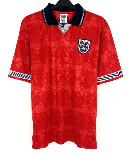 1990 1993 England Score Draw Away Football Shirt Men's Large