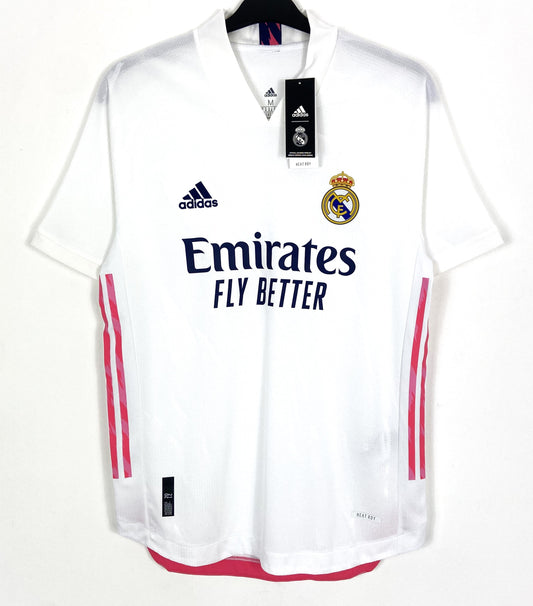 BNWT 2020 2021 Real Madrid Adidas Home Player Issue Football Shirt Men's Medium