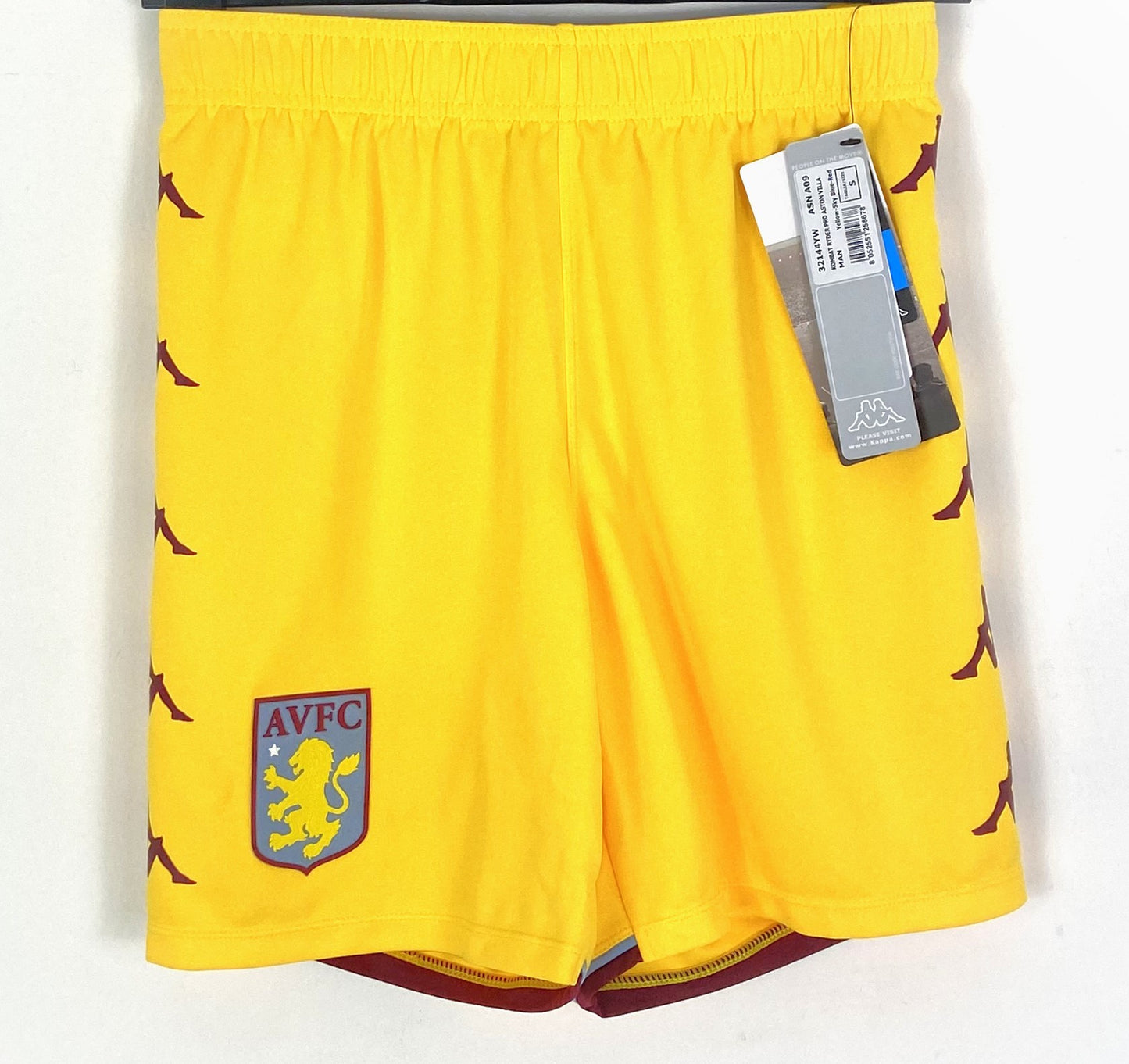 BNWT 2021 2022 Aston Villa Kappa Goalkeeper Football Shorts Men's Small