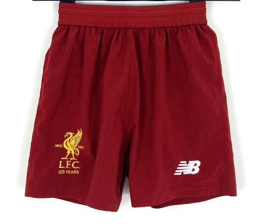 2017 2018 Liverpool New Balance Football Shorts Kids 7-8 Years