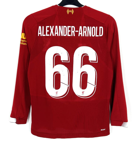 2019 2020 Liverpool New Balance Home Football Shirt Alexander-arnold 66 Kids 13-14 Years