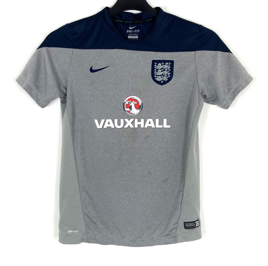 2014 2015 England Pre Match Training Football Shirt Kids 12-13 Years