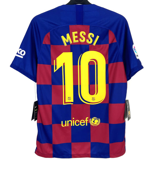 BNWT 2019 2020 Barcelona Nike Home Football Shirt MESSI 10 Men's Medium