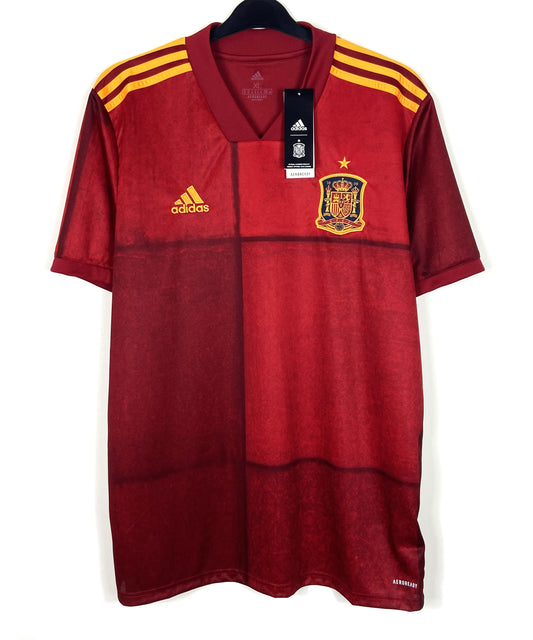 BNWT 2020 2021 Spain Adidas Home Football Shirt Men's Sizes