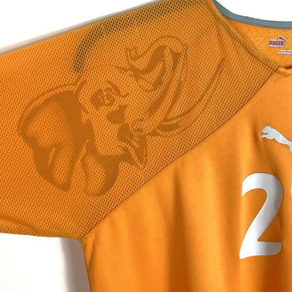 2010 2011 Ivory Coast Puma Home Football Shirt EBOUE 21 Men's Small