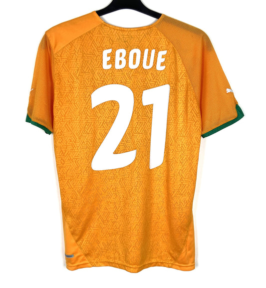 2010 2011 Ivory Coast Puma Home Football Shirt EBOUE 21 Men's Small