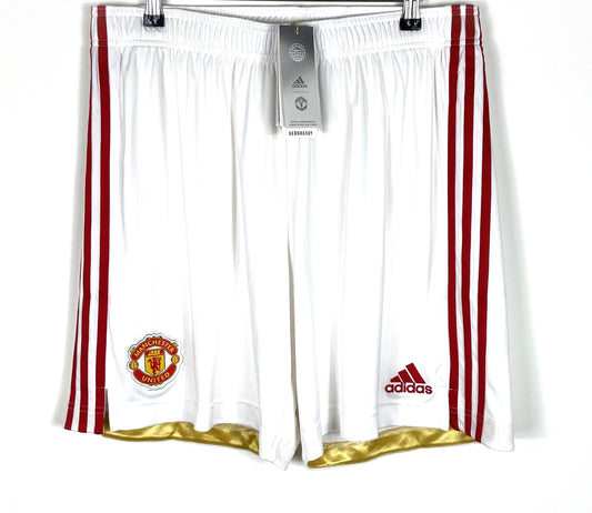 BNWT 2021 2022 Manchester United Adidas Home Football Shorts Mens Sizes