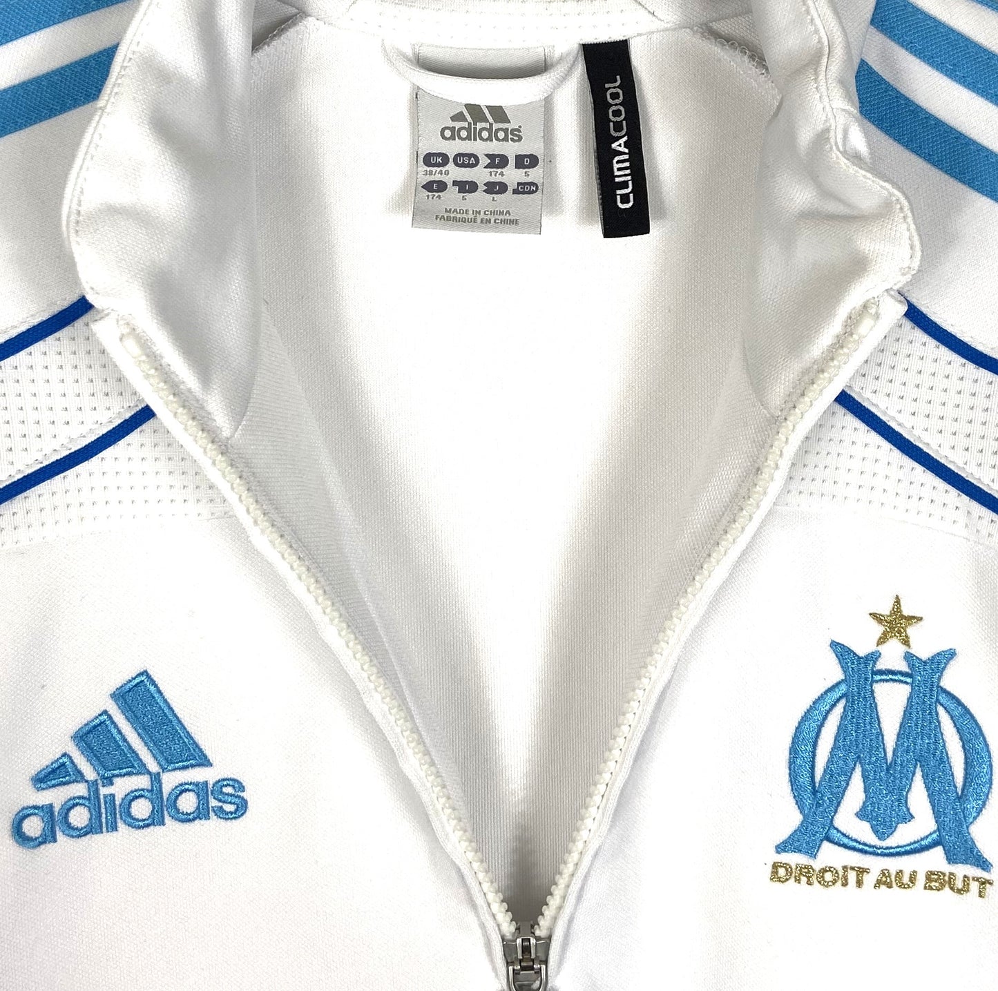 2010 2011 Marseille Adidas Training Football Top Men's Medium