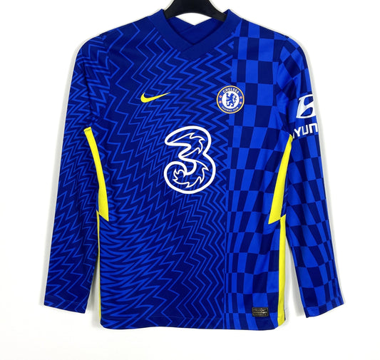 2021 2022 Chelsea Nike Home LS Football Shirt #8 Kids 13-14 Years