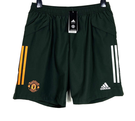 BNWT 2021 2022 Manchester United Adidas DT Training Football Shorts Mens Large
