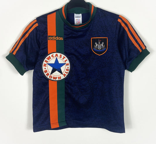 1997 1998 Newcastle Adidas Away Football Shirt Kids 11-12 Years