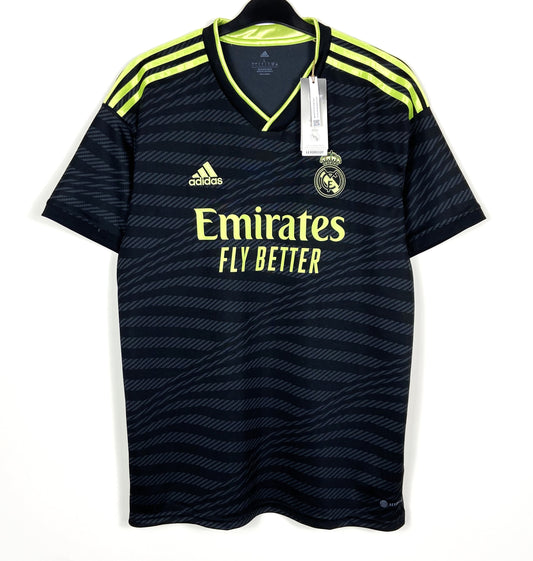 BNWT 2022 2023 Real Madrid Adidas Third Football Shirt Men's Large
